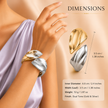 Zevrra leaf Petal Cuff Bangle