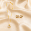 Glow Crystal Pendant and Earrings Set