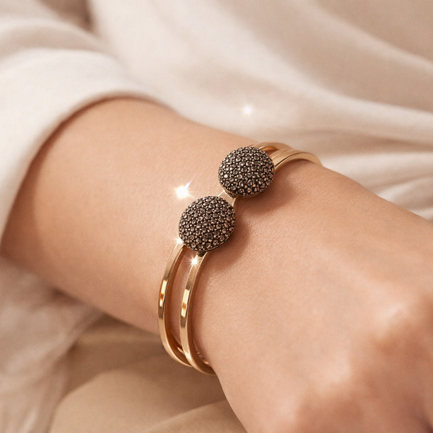 Lustre Dual‑Band Anti‑Tarnish Bangle