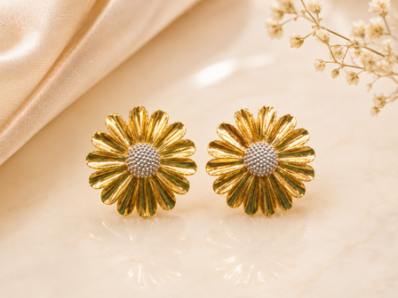 Golden Bloom Studs