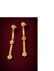Golden Daisy Cascade Drop Earrings