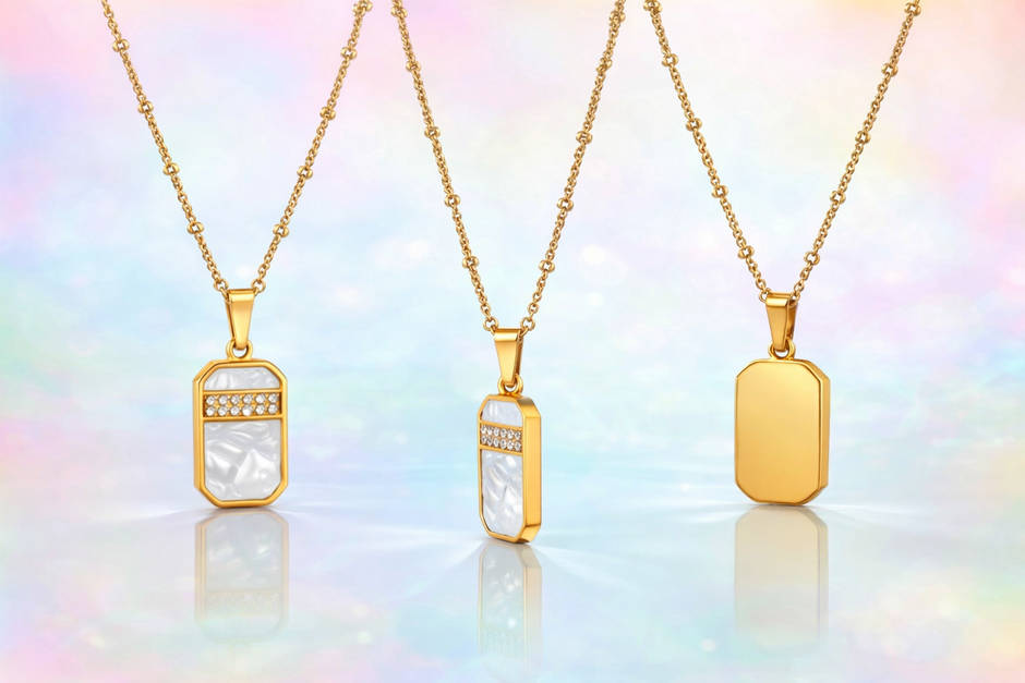 Lustra Diamond Gold chain and pendant