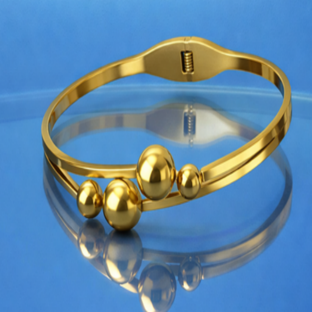 Aurora Gleam Gold Bangle