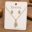Zevrra Teardrop Sparkle Set
