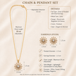 Sunburst Crystal Pendant and Earring Set