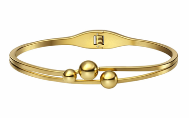 Aurora Gleam Gold Bangle
