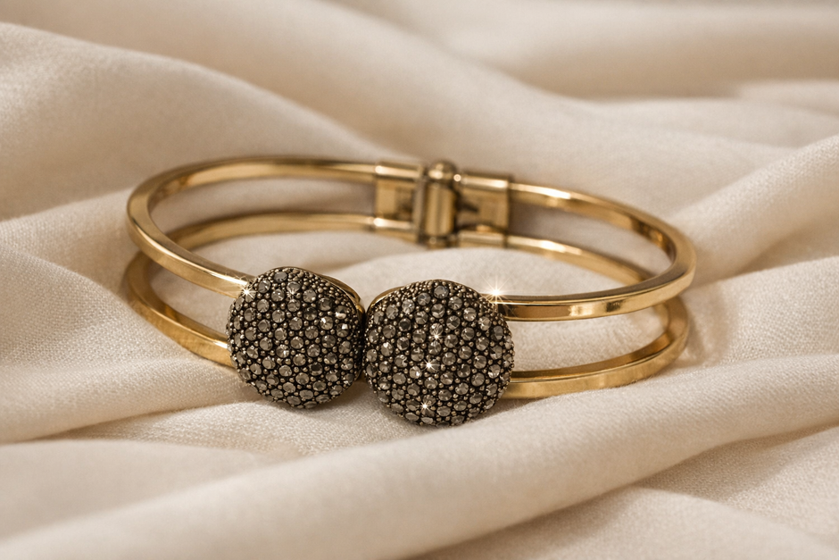 Lustre Dual‑Band Anti‑Tarnish Bangle