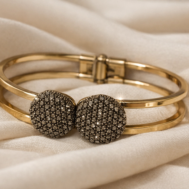 Lustre Dual‑Band Anti‑Tarnish Bangle