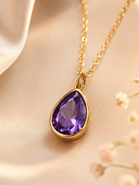 Auric Teardrop Chain and Pendant