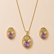 Zevrra Celestia Glow Pendant and Ear rings  Set